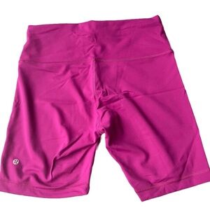 EUC Lululemon Wunder Train High-Rise Short Size 12 Magenta Purple